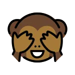 See No Evil Monkey SVG Icon